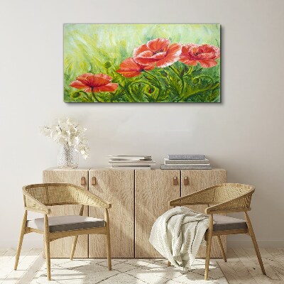 Foto auf leinwand Blumen auf einer Frühlingswiese