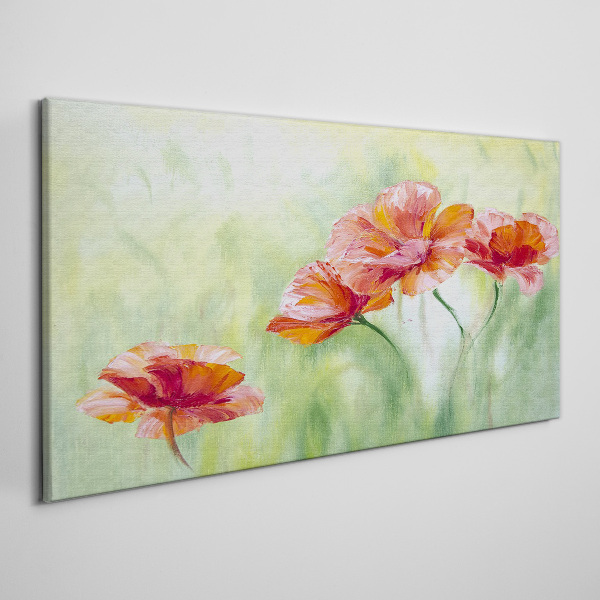 Foto auf leinwand Blumen in Pastelltönen