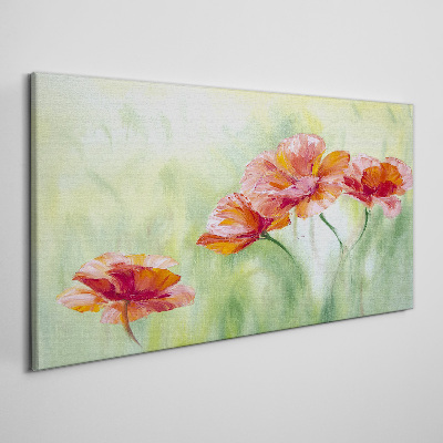 Foto auf leinwand Blumen in Pastelltönen
