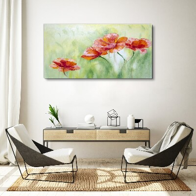 Foto auf leinwand Blumen in Pastelltönen