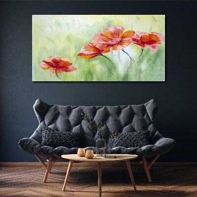 Foto auf leinwand Blumen in Pastelltönen