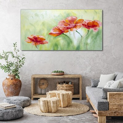 Foto auf leinwand Blumen in Pastelltönen
