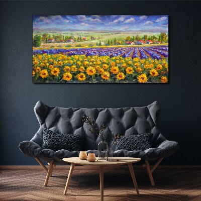 Wandbild Blumen auf dem Land