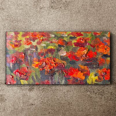 Bild auf leinwand Florale Farbexplosion