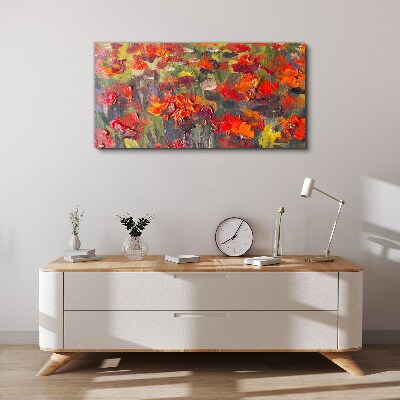 Bild auf leinwand Florale Farbexplosion