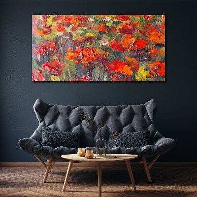 Bild auf leinwand Florale Farbexplosion