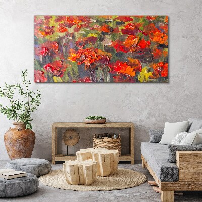 Bild auf leinwand Florale Farbexplosion
