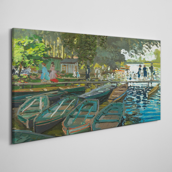 Bild auf leinwand La Grenouillère Monet