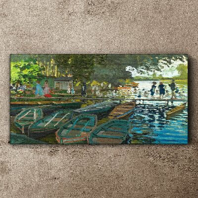 Bild auf leinwand La Grenouillère Monet