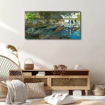 Bild auf leinwand La Grenouillère Monet