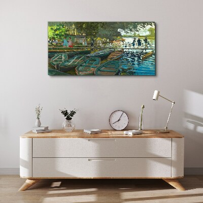 Bild auf leinwand La Grenouillère Monet