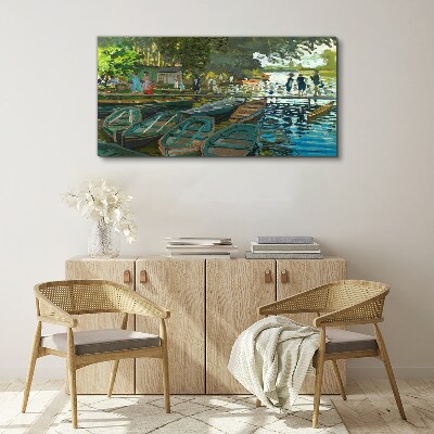 Bild auf leinwand La Grenouillère Monet