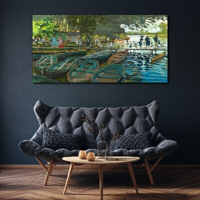 Bild auf leinwand La Grenouillère Monet