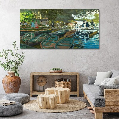 Bild auf leinwand La Grenouillère Monet