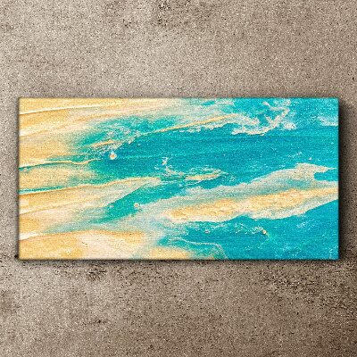 Wandbild Meereswellen auf dem Sand