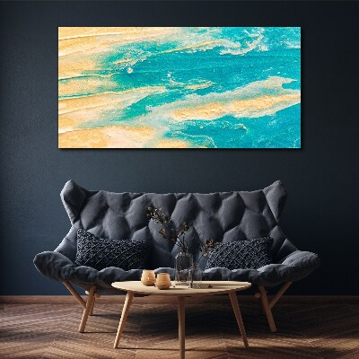 Wandbild Meereswellen auf dem Sand