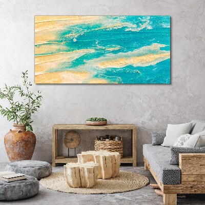 Wandbild Meereswellen auf dem Sand