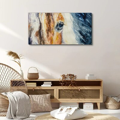 Foto leinwand Aquarell-Pferdeporträt