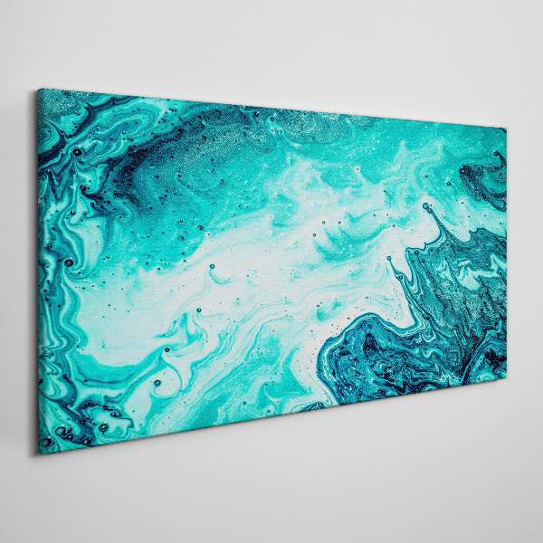 Foto auf leinwand Blaue Wellen in den Meerestiefen