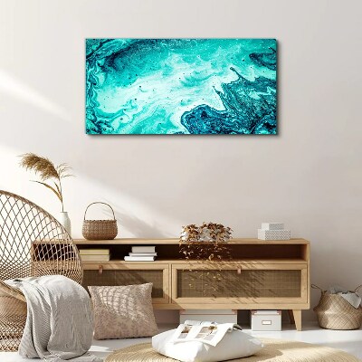 Foto auf leinwand Blaue Wellen in den Meerestiefen