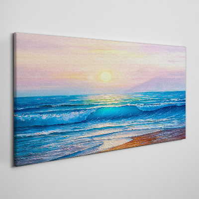 Leinwandbild Ein ruhiger Morgen am Meer