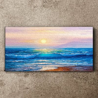Leinwandbild Ein ruhiger Morgen am Meer