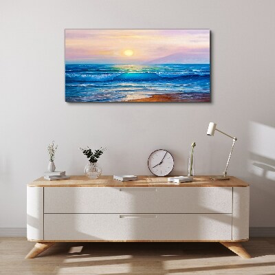 Leinwandbild Ein ruhiger Morgen am Meer