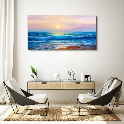 Leinwandbild Ein ruhiger Morgen am Meer