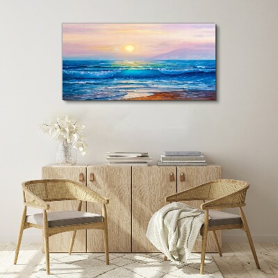 Leinwandbild Ein ruhiger Morgen am Meer