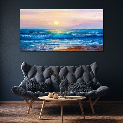 Leinwandbild Ein ruhiger Morgen am Meer