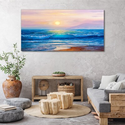 Leinwandbild Ein ruhiger Morgen am Meer