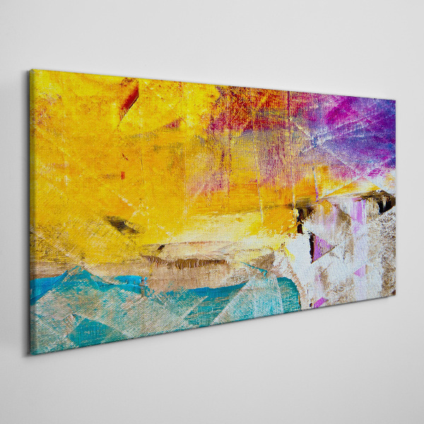 Bild auf leinwand Abstrakte Landschaft in intensiven Farben