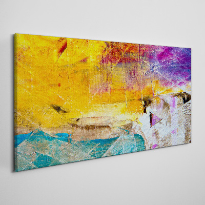 Bild auf leinwand Abstrakte Landschaft in intensiven Farben
