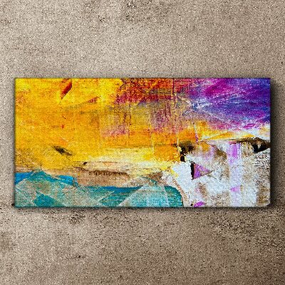 Bild auf leinwand Abstrakte Landschaft in intensiven Farben