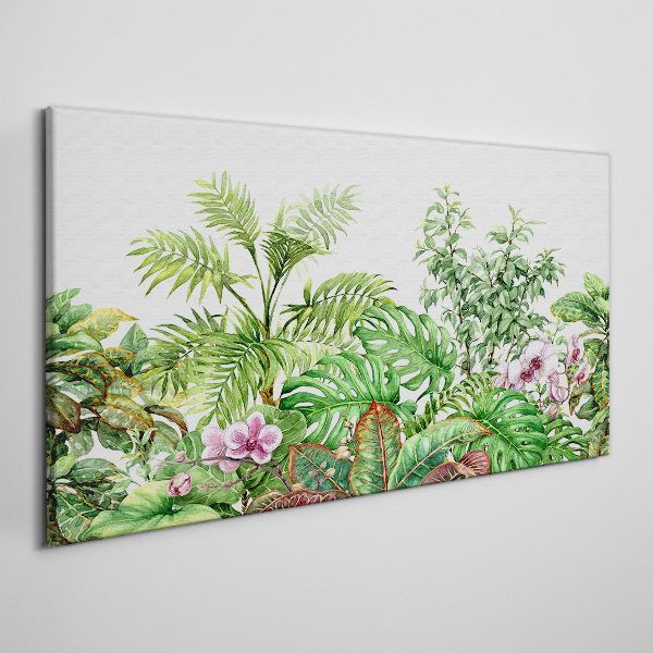 Wandbild Moderne Blumenblätter