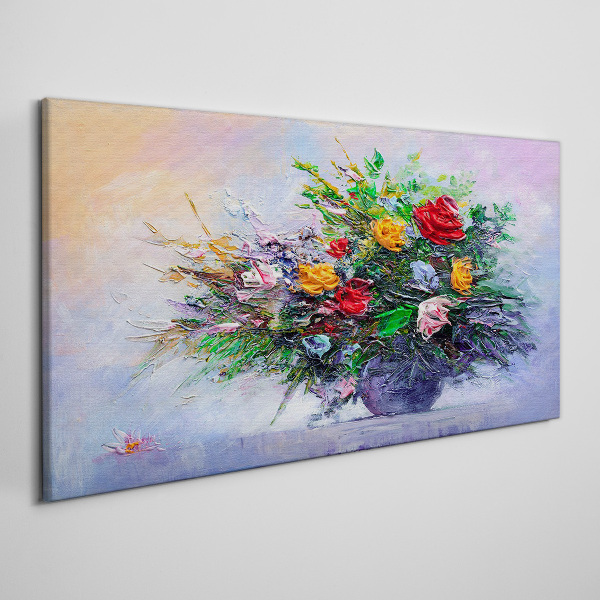 Foto leinwand Frühlingsblumenstrauß