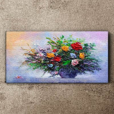 Foto leinwand Frühlingsblumenstrauß