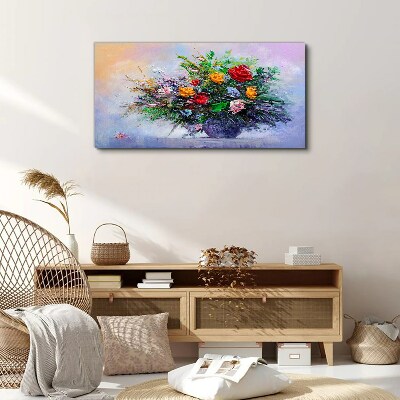Foto leinwand Frühlingsblumenstrauß