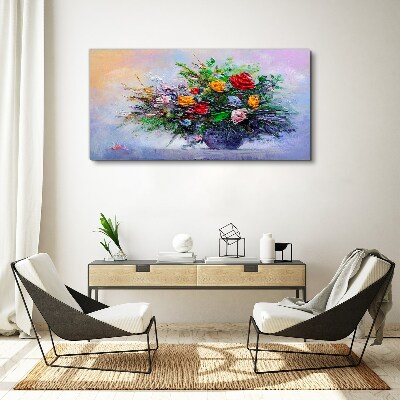 Foto leinwand Frühlingsblumenstrauß