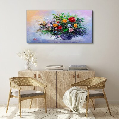 Foto leinwand Frühlingsblumenstrauß