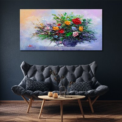 Foto leinwand Frühlingsblumenstrauß