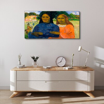Foto auf leinwand Mutter und Tochter in der Natur