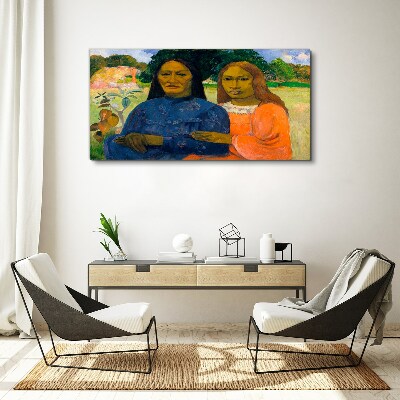 Foto auf leinwand Mutter und Tochter in der Natur