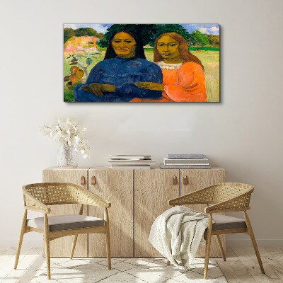 Foto auf leinwand Mutter und Tochter in der Natur
