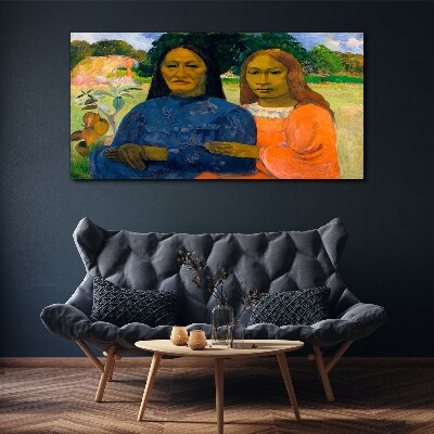Foto auf leinwand Mutter und Tochter in der Natur