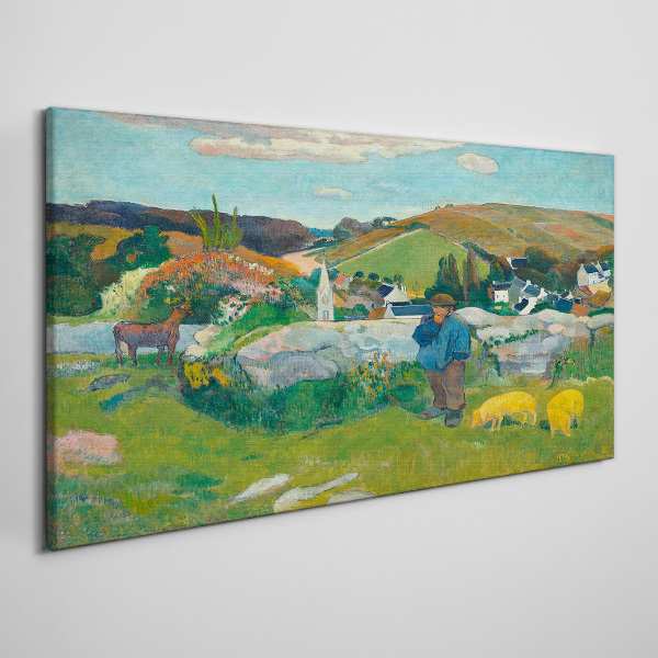 Bild auf leinwand Schweinehirt Gauguin