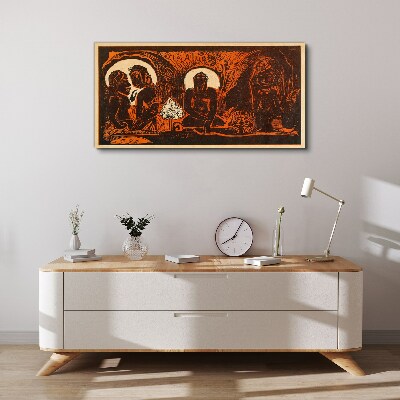 Wandbild Treffen im Mondschein