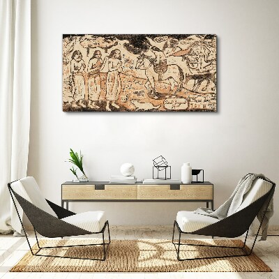 Foto leinwand Historische Szene vor der Kulisse der Natur