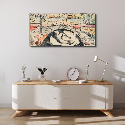 Foto auf leinwand Eine Szene aus einer ländlichen Landschaft