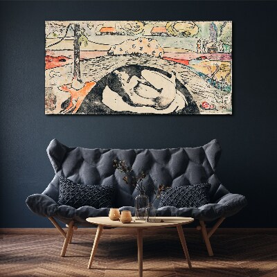 Foto auf leinwand Eine Szene aus einer ländlichen Landschaft
